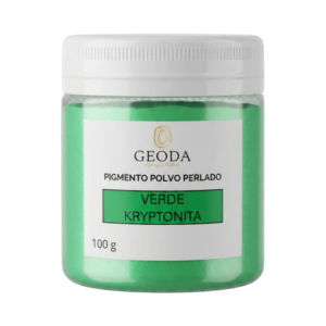 Verde kryptonita perlado en polvo | Pigmento epóxico